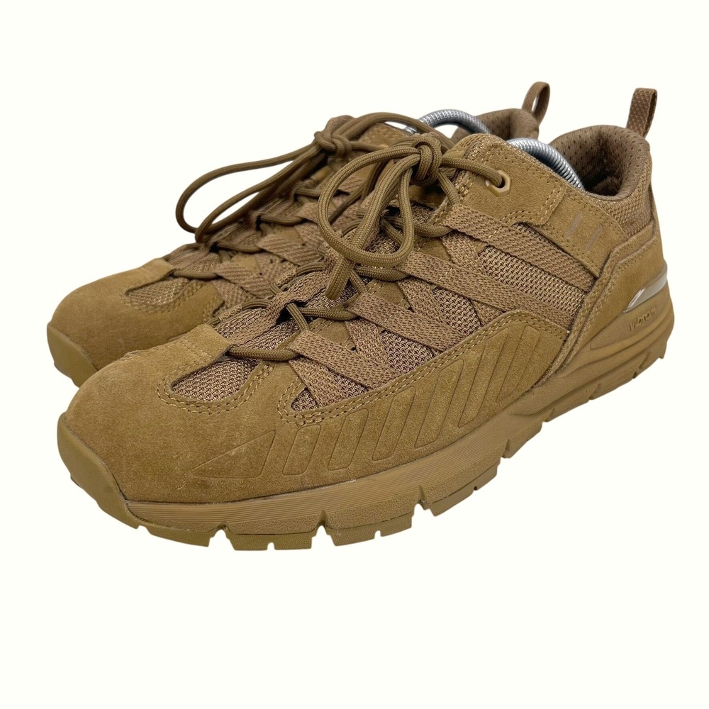Danner Fullbore Low Tactical Shoes Coyote Mens 10D Hiking Brown Suede Vibram EUC